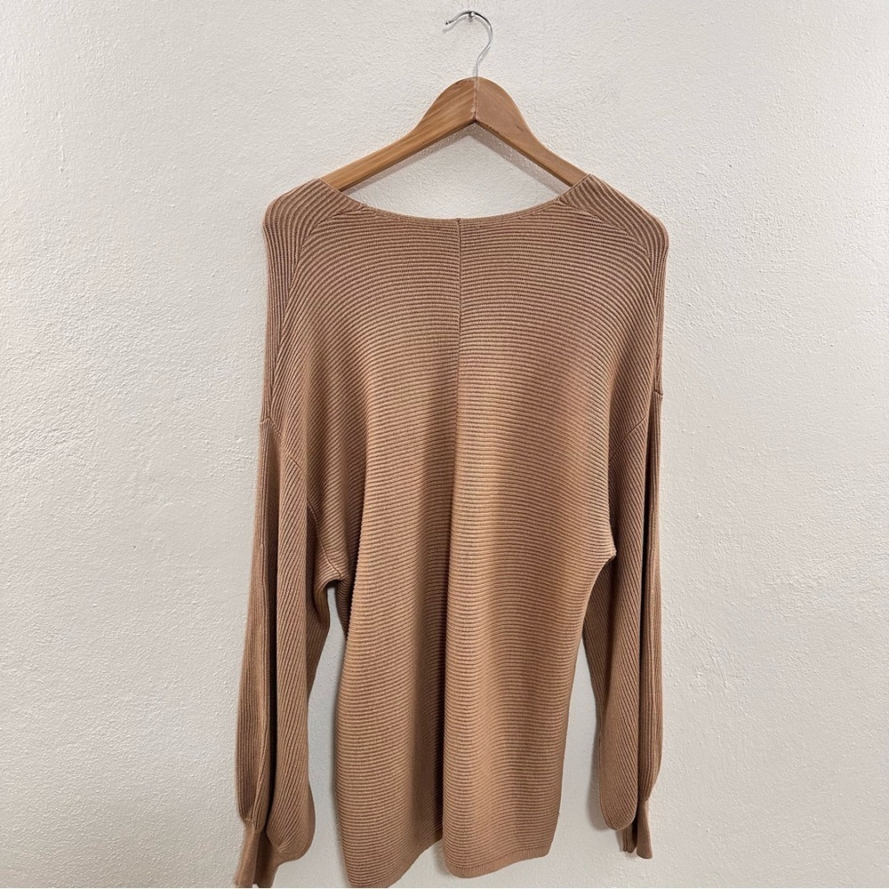 1. State V-neck Bubble Sleeve Sweater - Picture 6 of 7